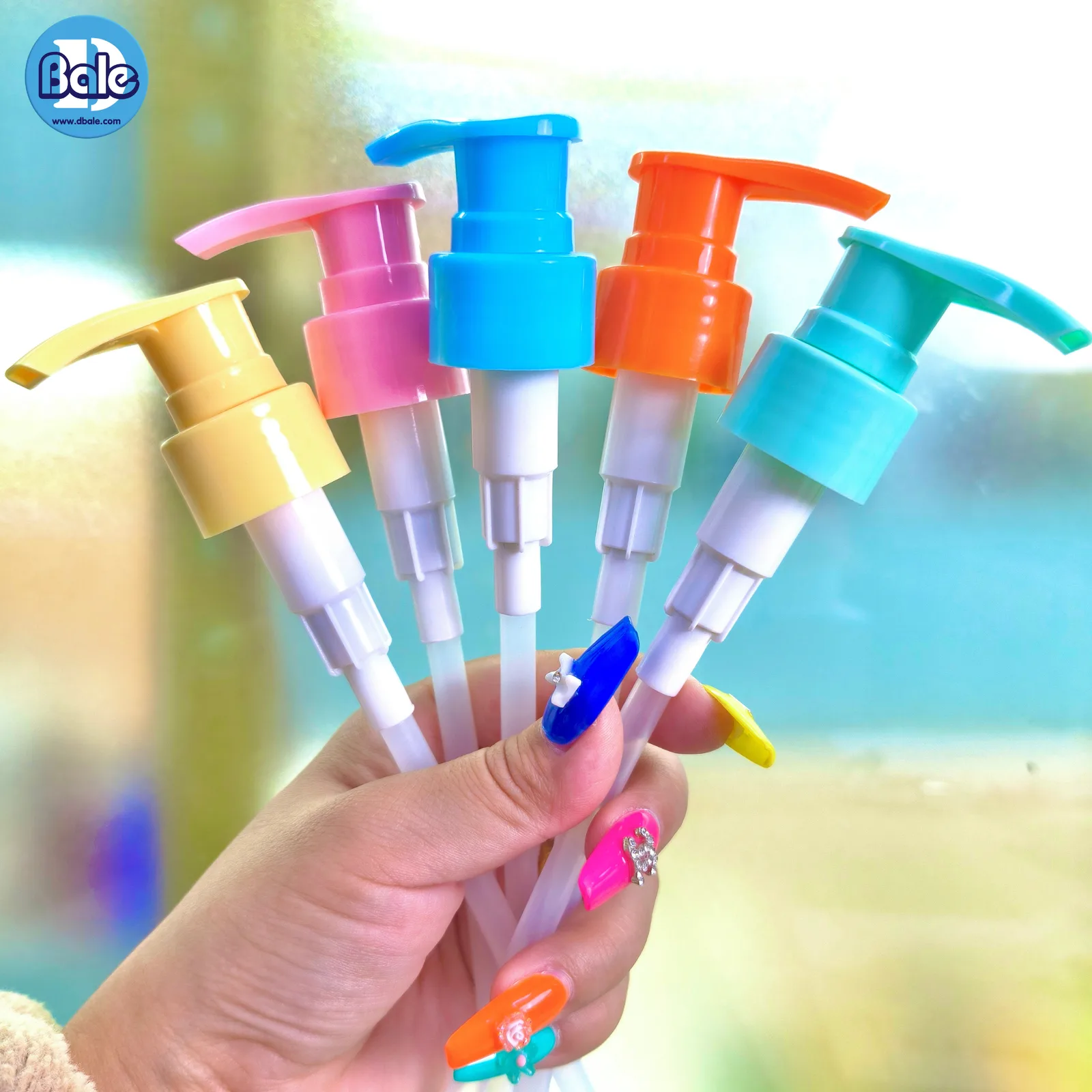 pump0010 #24mm หัวปั๊มดีด ปากเป็ดสีทึบ คอ 24mm.