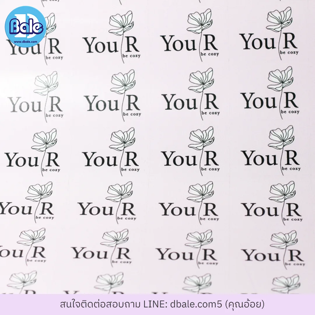 รับทำสติ๊กเกอร์ ติดฉลากสินค้าแบบเหลี่ยม