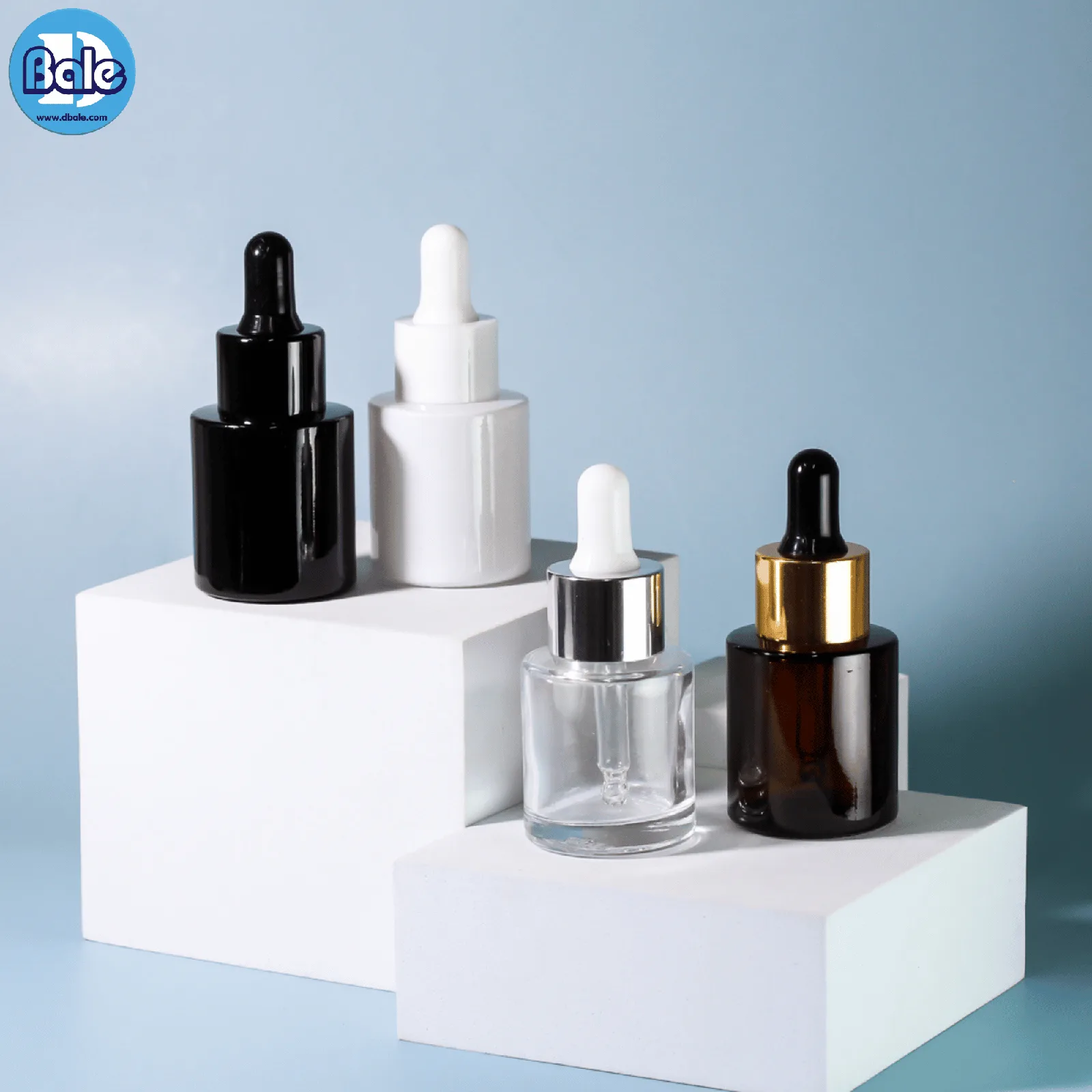 c005 20ml. ขวดแก้วทรงไหล่ตัดพร้อมหัวดรอปเปอร์ 20ml.