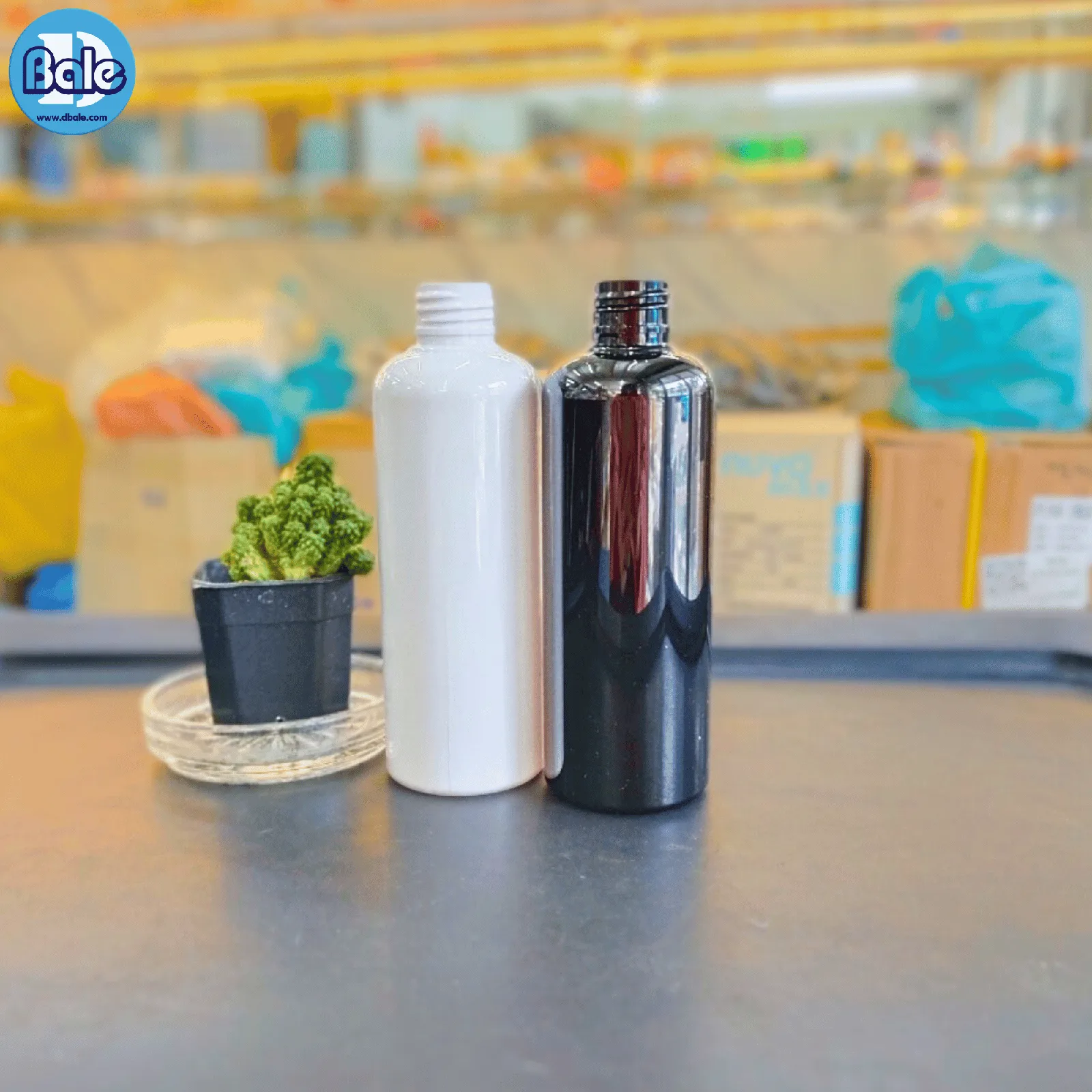 PET-003 200ml. ขวดพลาสติกPet กลม 200ml.