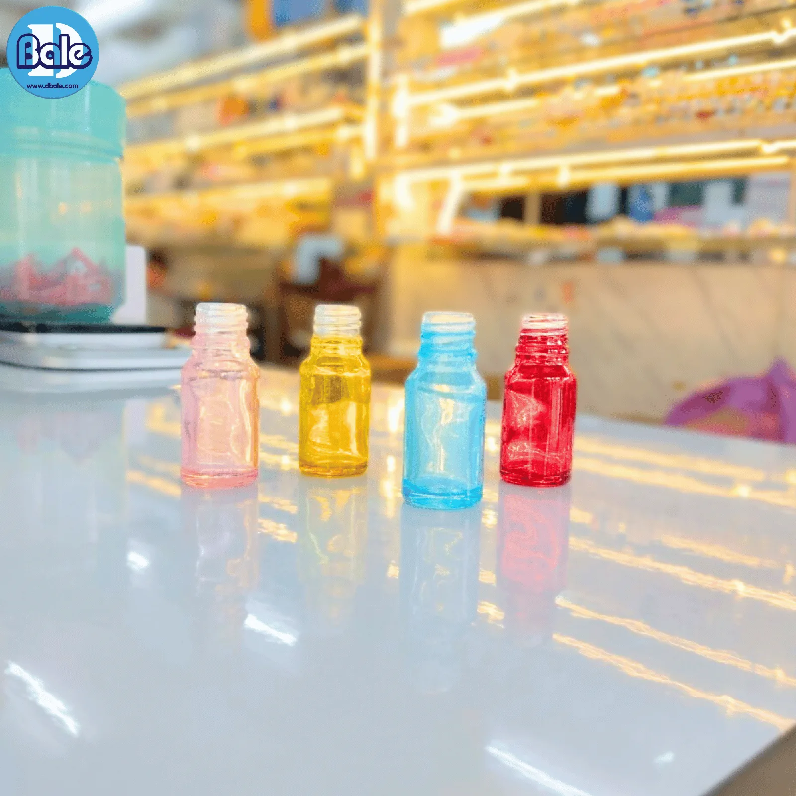 jyr 10ml. ขวดแก้วอโรม่าแดงใส 10ml.