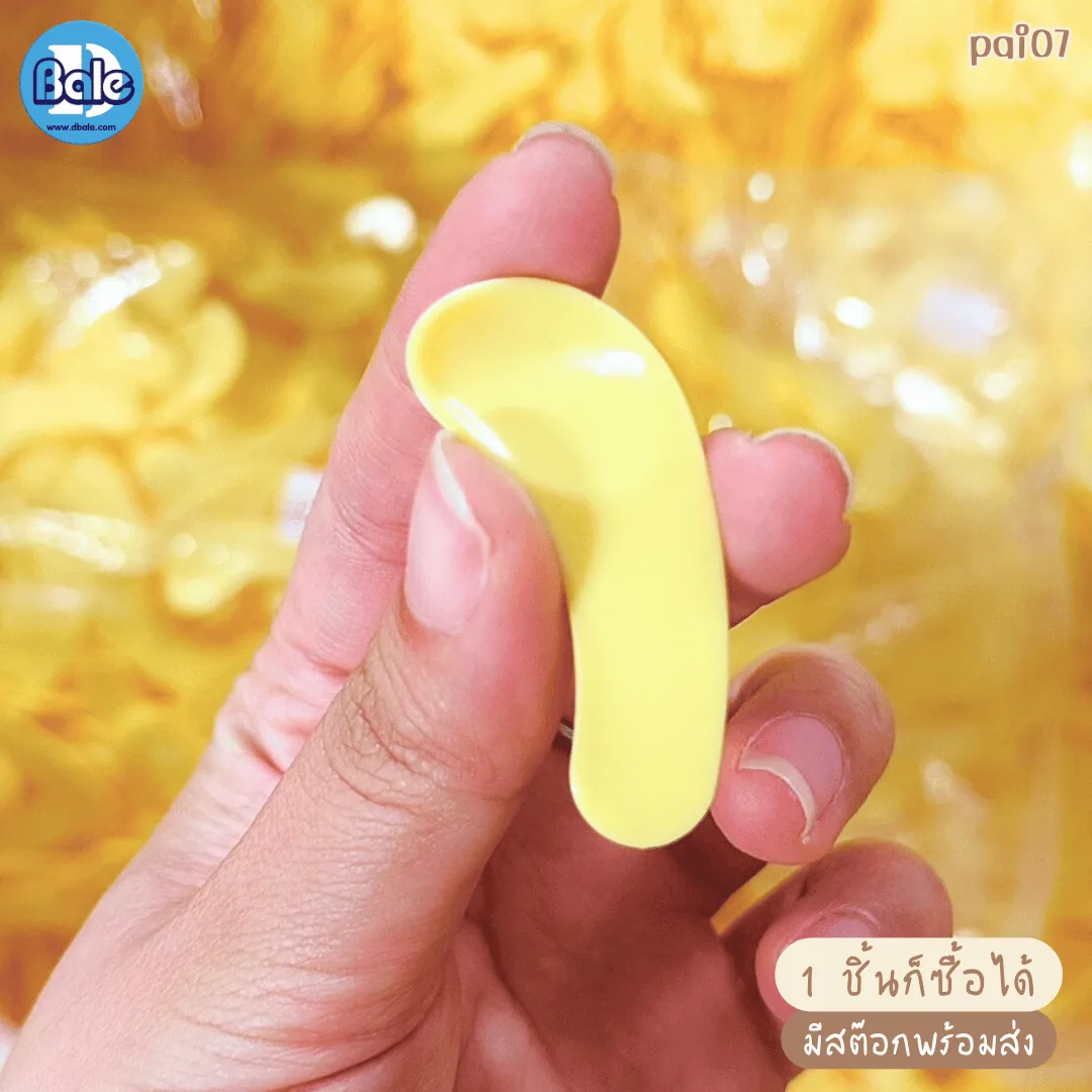pai07 ไม้พายโค้งซานต้า สีพาสเทล 39mm.