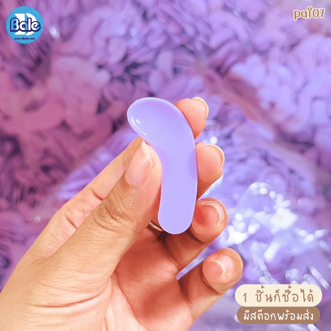 pai07 ไม้พายโค้งซานต้า สีพาสเทล 39mm.