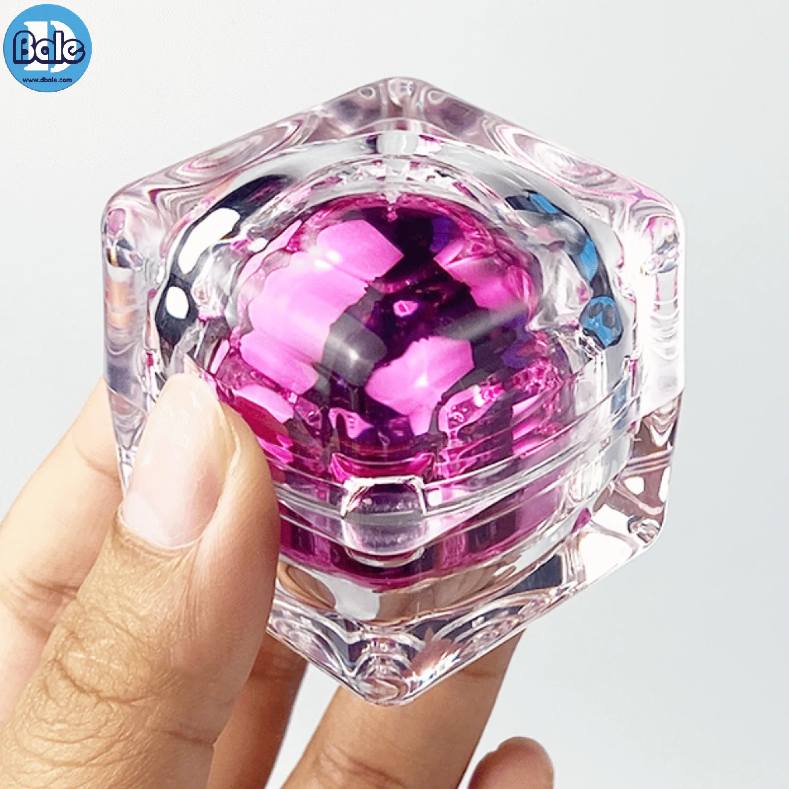 k0052 10g. กระปุกเหลี่ยมใสอะคริลิค 10g.