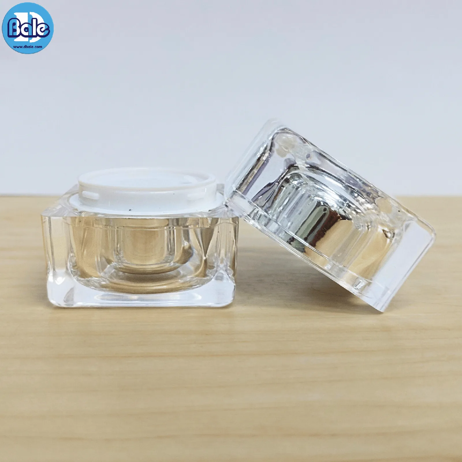 k0052 10g. กระปุกเหลี่ยมใสอะคริลิค 10g.
