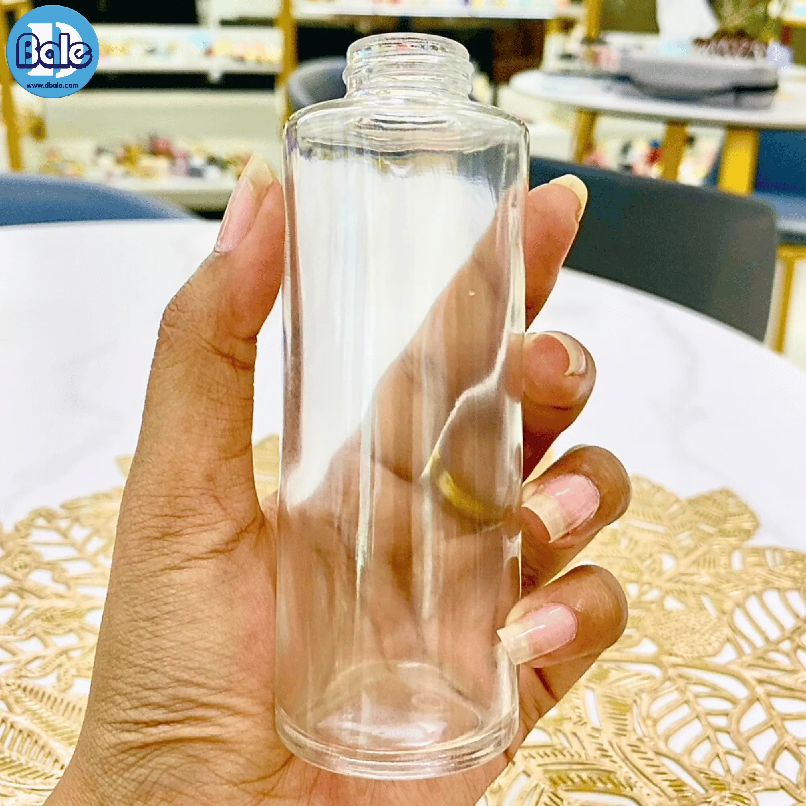 c005 100ml. ขวดแก้วใส สีใส 100ml.