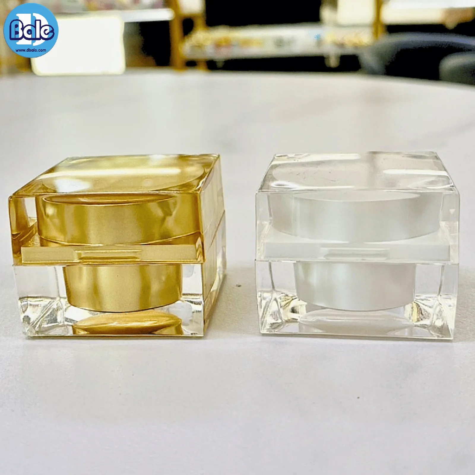 k0205 5g. กระปุกสี่่เหลี่ยมอะคริลิค 5g.