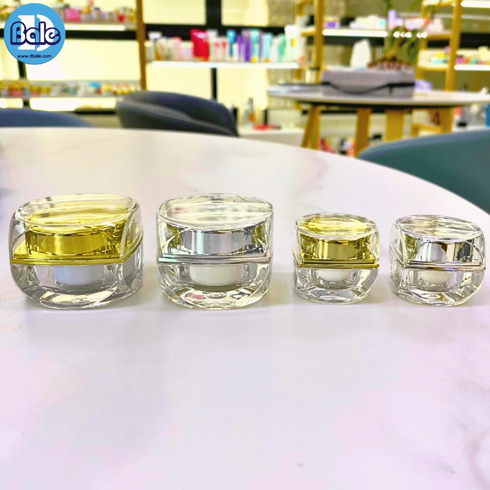 k0017 กระปุกเหลี่ยม+กลม 5g., 10g.