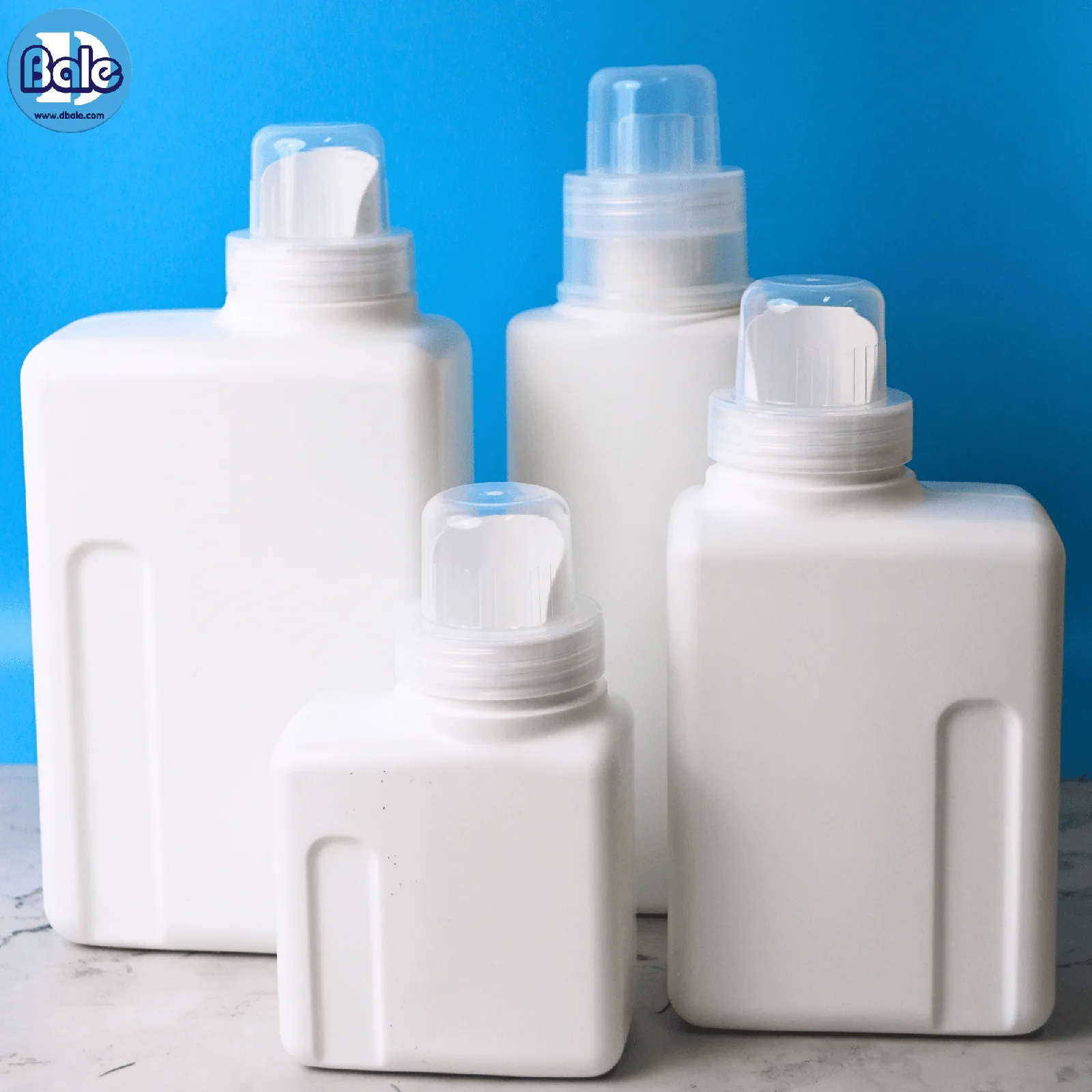 gal22 ขวดน้ำยาซักผ้า สีขาวฝาใส 250ml, 600ml., 1000ml.