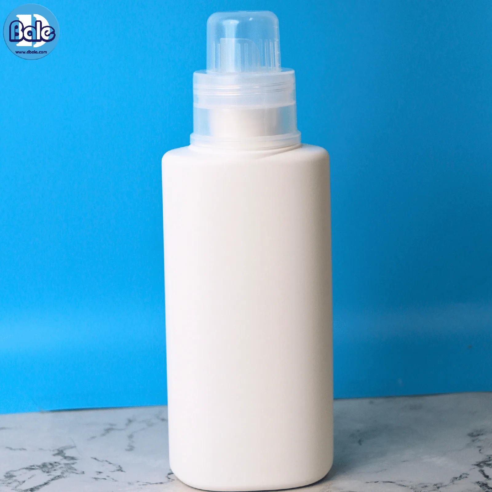 gal23 500ml. ขวดน้ำยาซักผ้าทรงกลม สีขาวฝาใส 500ml.