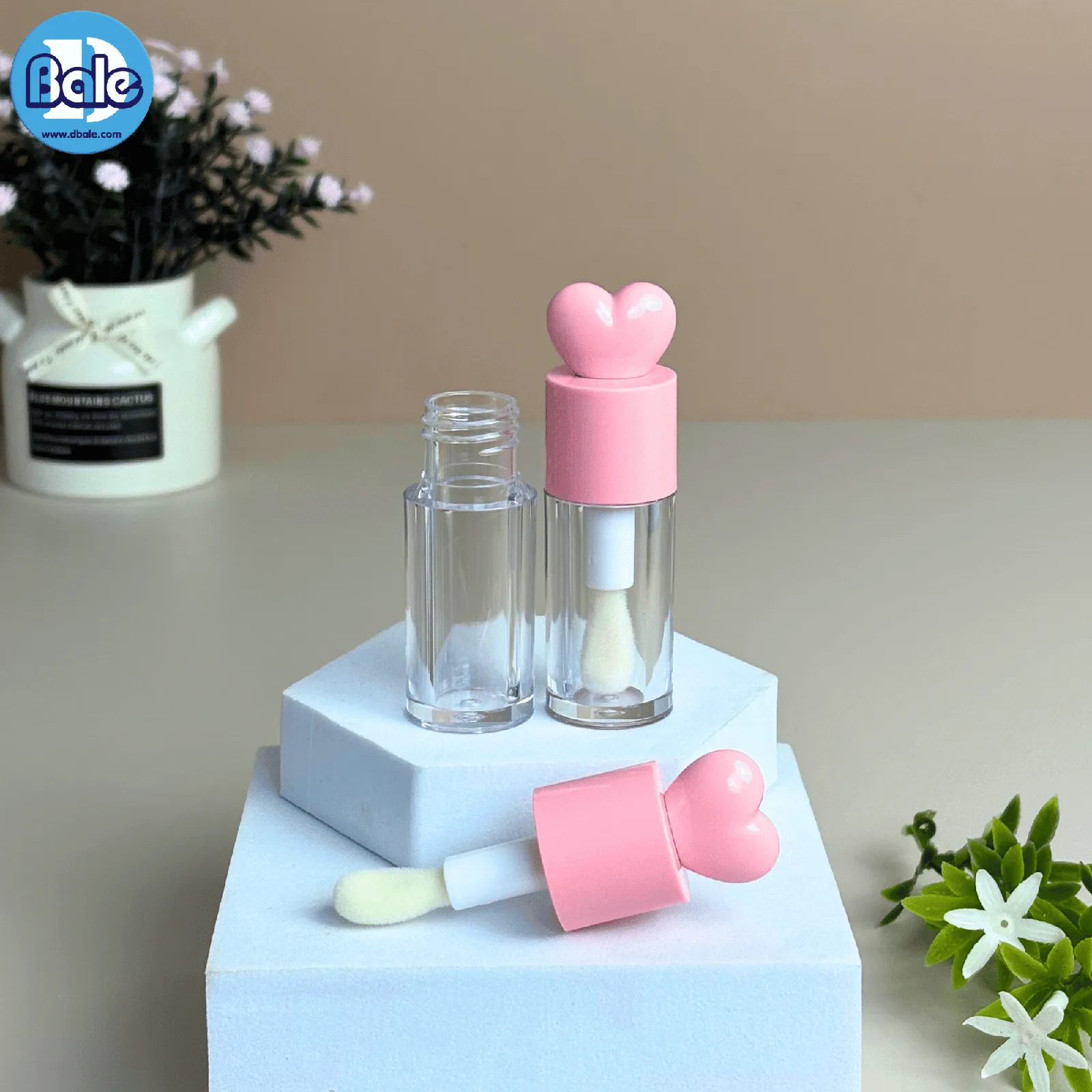 L33 4ml. ลิปจุ่มหัวแปรงใหญ่ฝาหัวใจโซคิ้วท์ โทนสีพาสเทล 4ml.