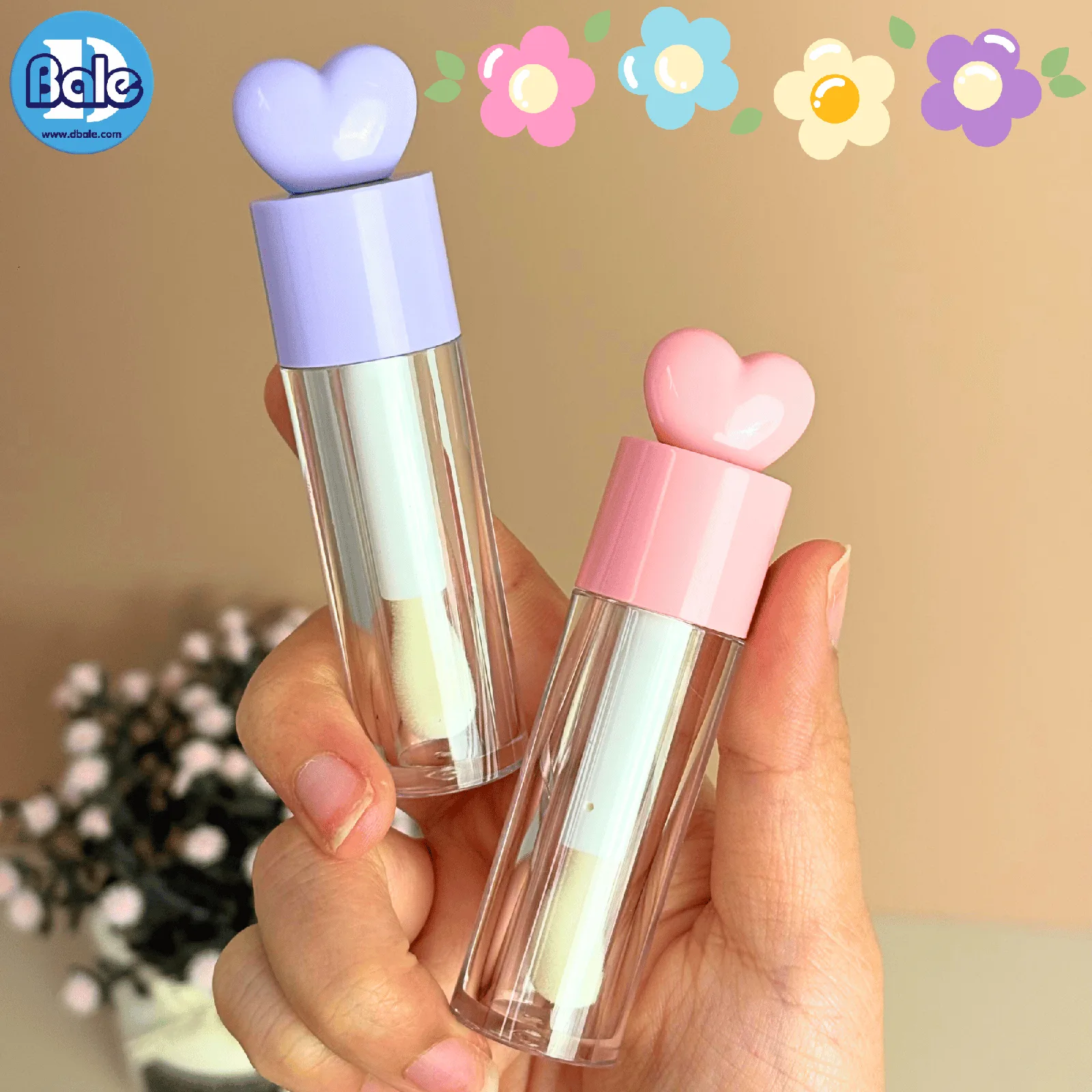 L33 6ml. ลิปจุ่มหัวแปรงใหญ่ฝาหัวใจโซคิ้วท์ โทนสีพาสเทล 6ml.