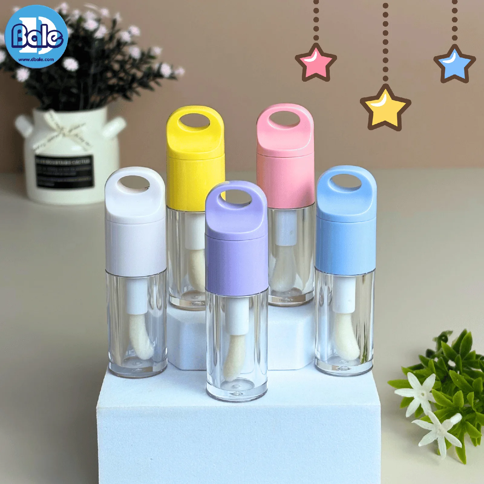 L32 4ml. ขวดลิปจุ่มพวงกุญแจเก๋ๆ โทนสีพาสเทล 4ml.