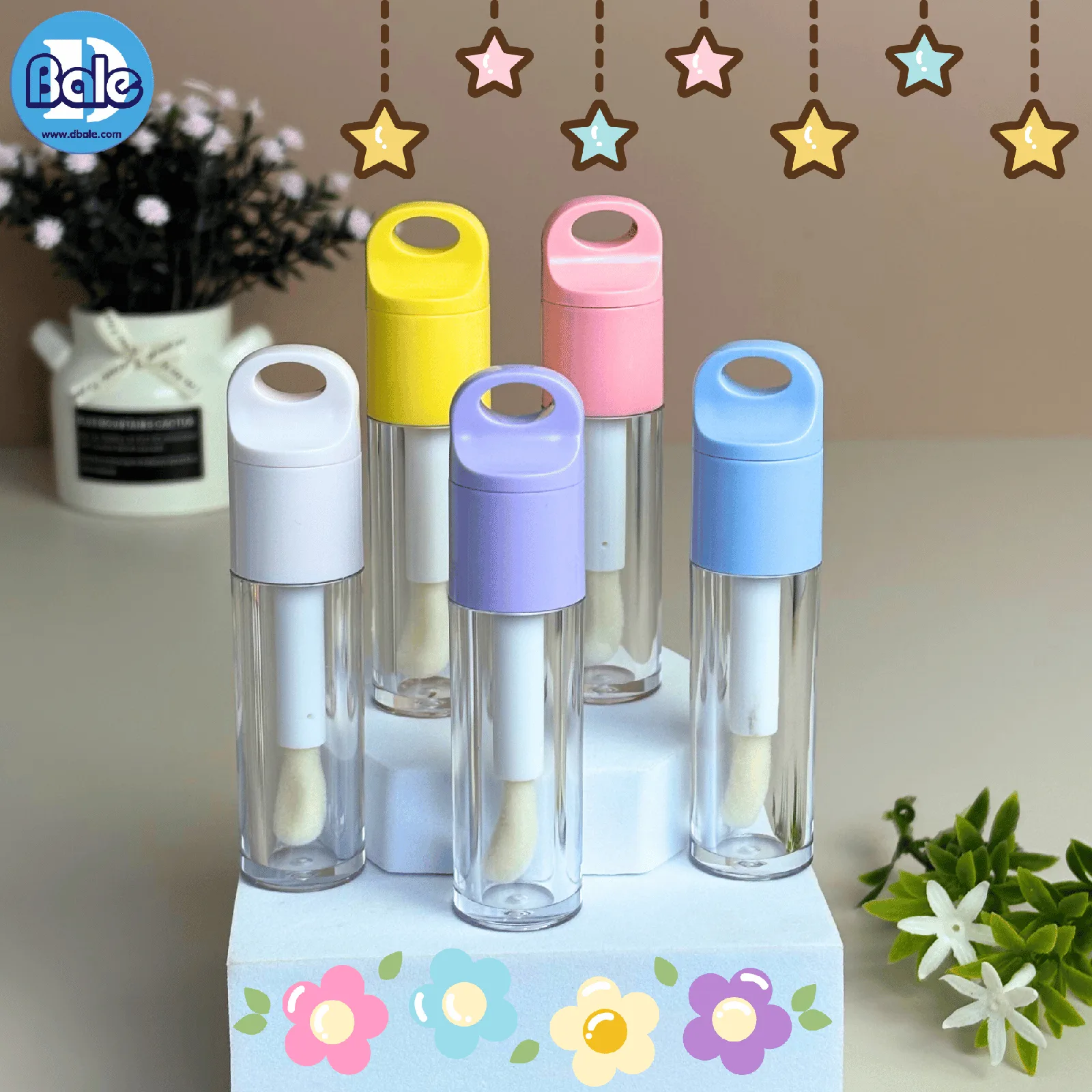 L32 6ml. ขวดลิปจุ่มพวงกุญแจเก๋ๆ โทนสีพาสเทล 6ml.