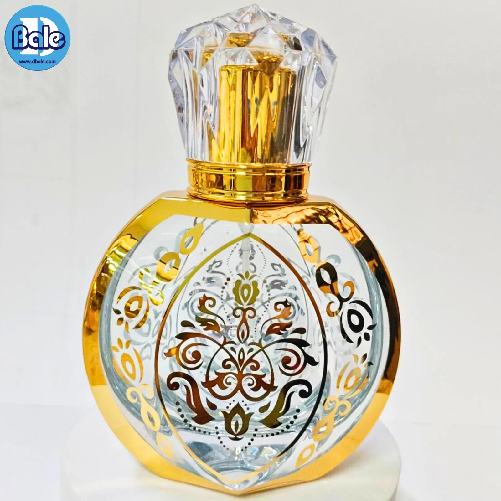 jpf185 50ml. ขวดแก้วน้ำหอมลวดลาย