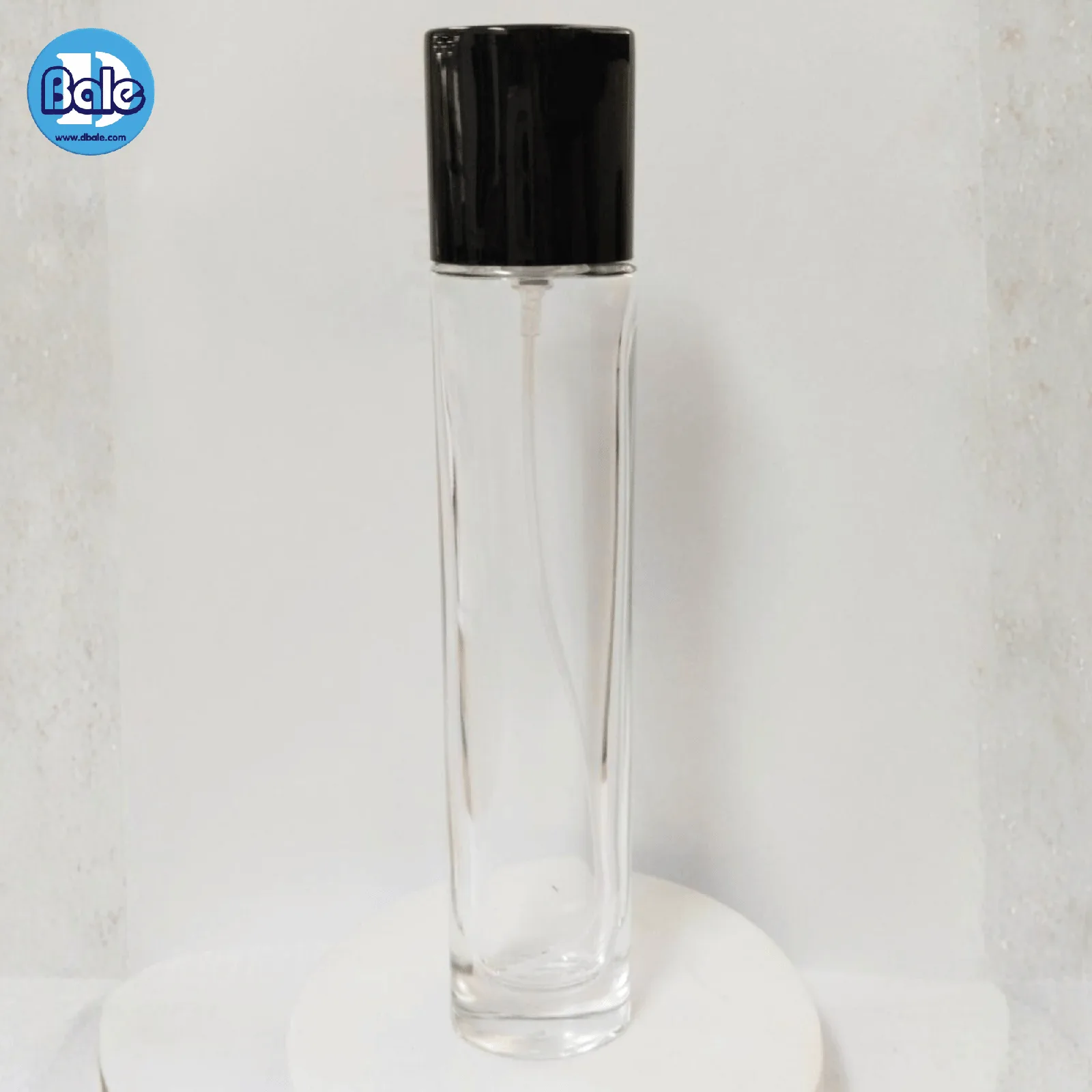 jpf191 30ml. ขวดแก้วน้ำหอม สีใสฝาดำ