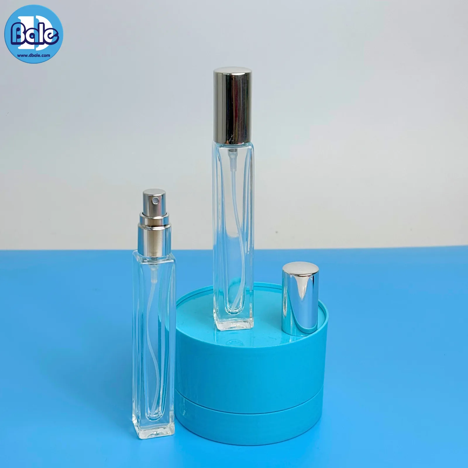 jpf246 10ml. ขวดแก้ว สเปรย์ สีใสทรงเหลี่ยม