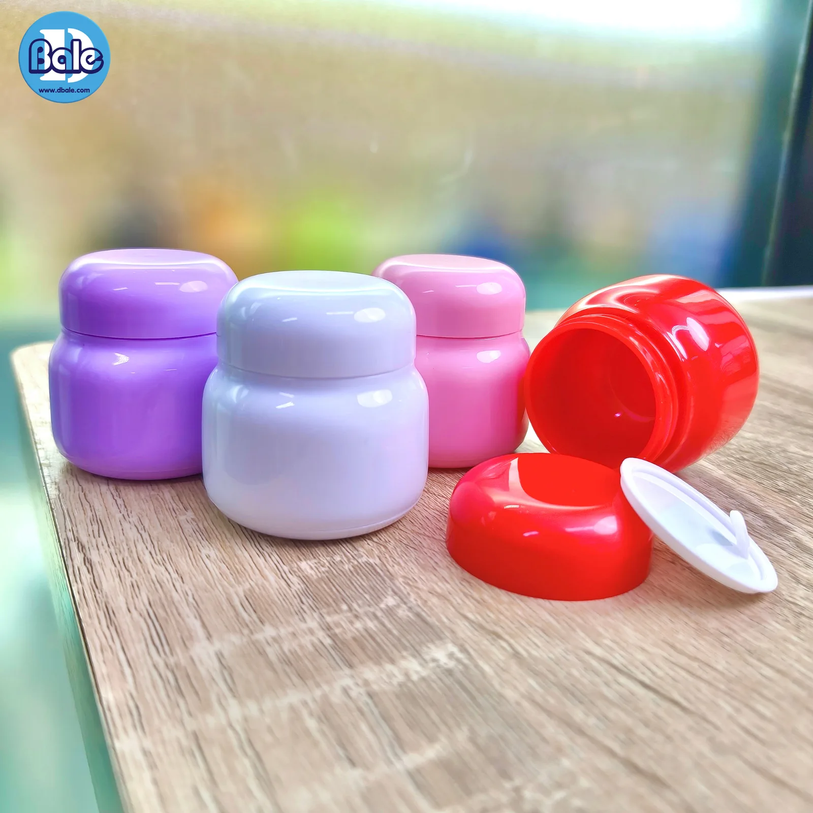 k0431 15g. กระปุกโมจิ สีแดง, ขาว, ชมพู, ม่วง 15g.