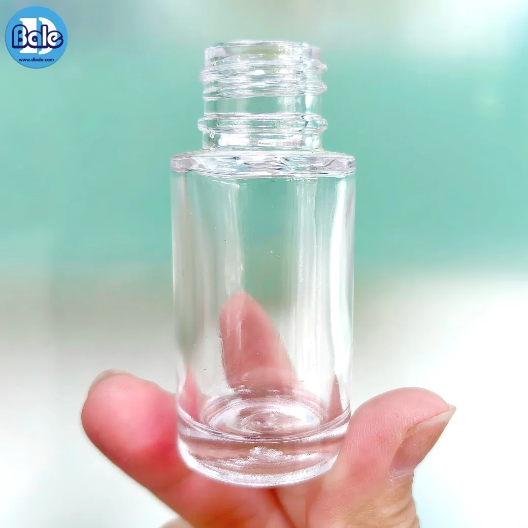 c005 15ml. ขวดแก้ว สีใส 15ml.
