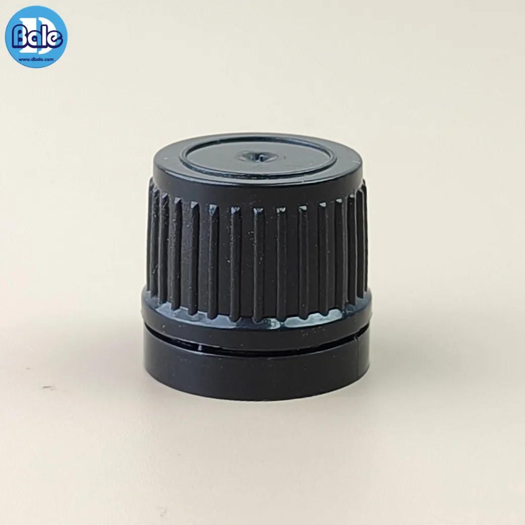 jy-stopper #18mm. ฝาเกลียวฉีกพลาสติกบาง สีดำ 18mm.