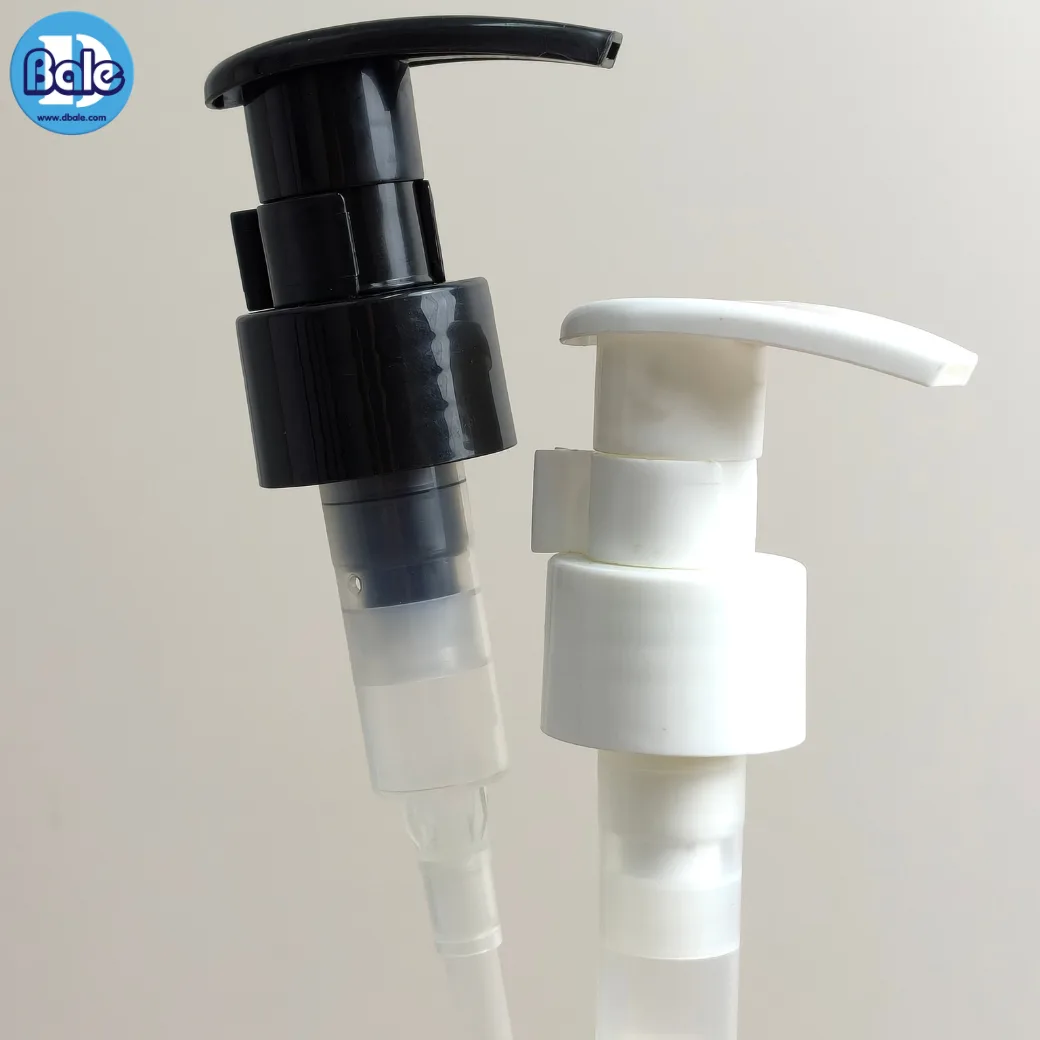 pump0039 #28mm. หัวปั้ม ทรงหัวD ล๊อกซ้ายขวา สีดำ, ขาว