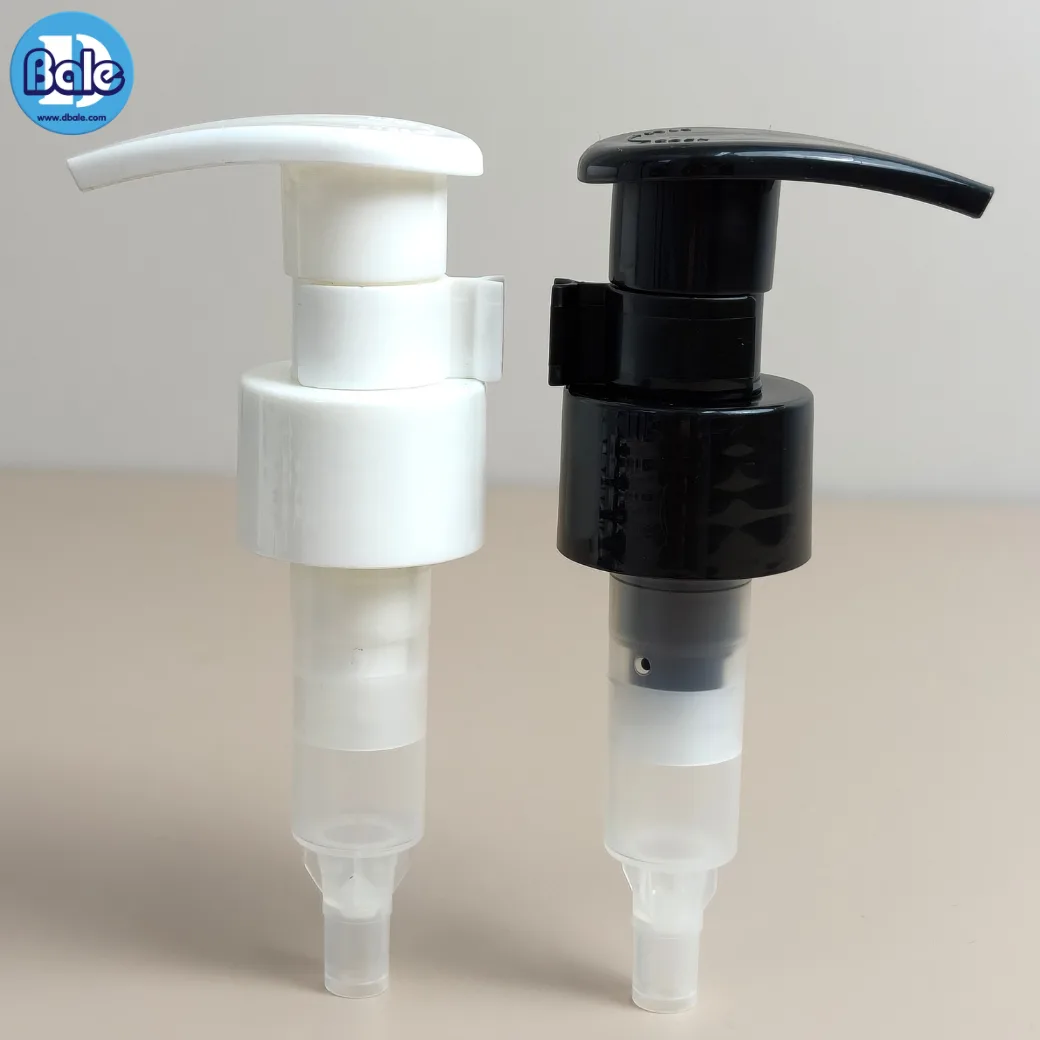 pump0039 #28mm. หัวปั้ม ทรงหัวD ล๊อกซ้ายขวา สีดำ, ขาว