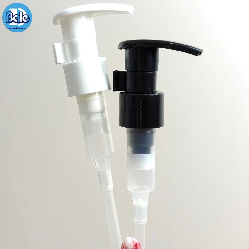pump0039 #24mm. หัวปั้ม ทรงหัวD ล๊อกซ้ายขวา สีดำ, ขาว