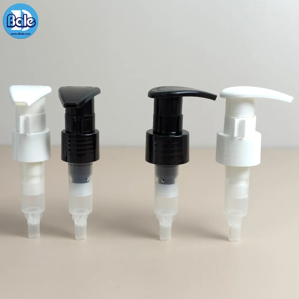 pump0039 #28mm. หัวปั้ม ทรงหัวD ล๊อกซ้ายขวา สีดำ, ขาว