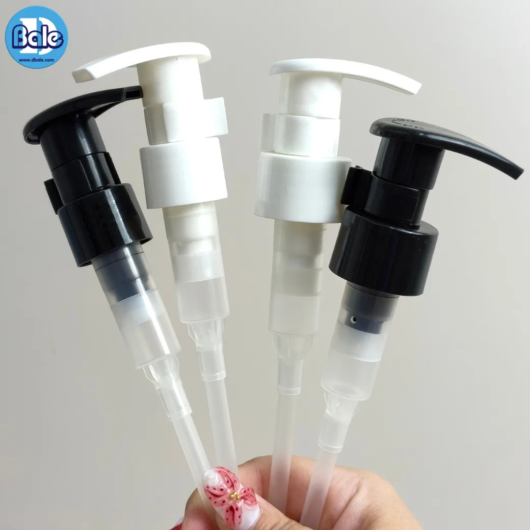 pump0039 #28mm. หัวปั้ม ทรงหัวD ล๊อกซ้ายขวา สีดำ, ขาว
